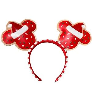 Disney Minnie Mouse Christmas Holiday Sprinkle / Gingerbread Cookie Ear Headband